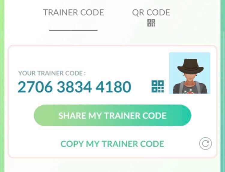 friend codes pokemon go