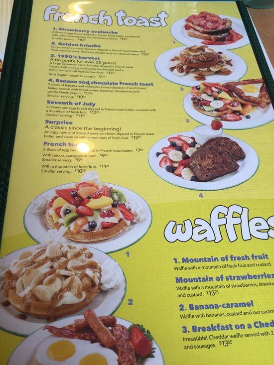 coras breakfast menu with prices