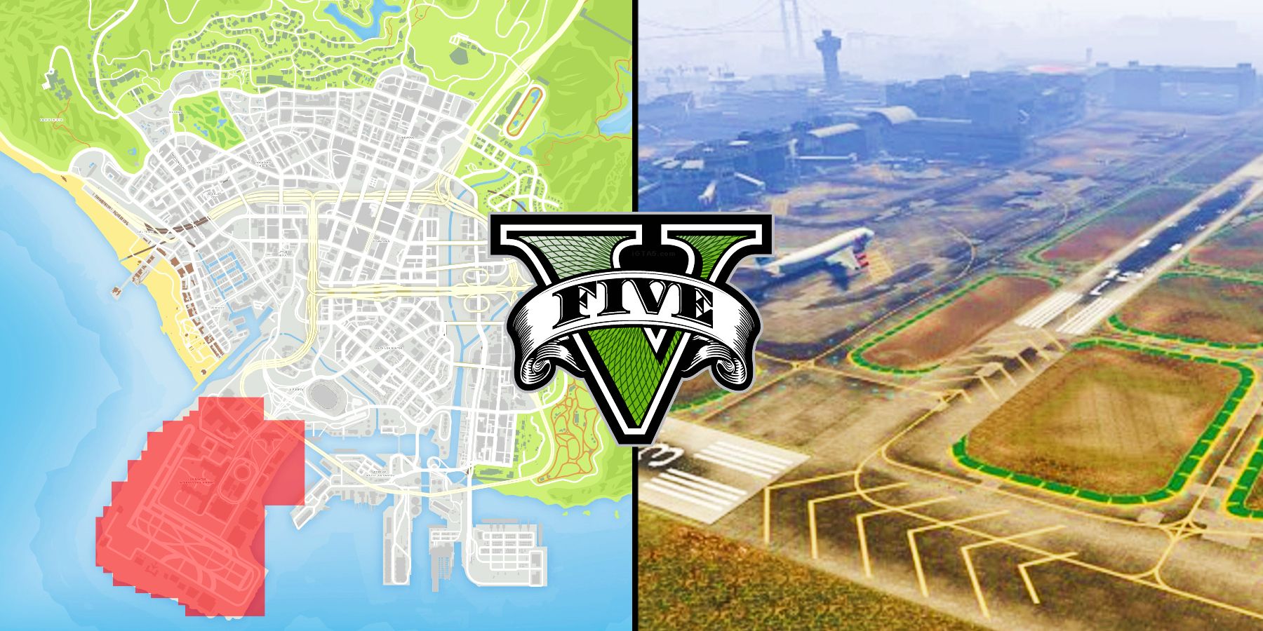 where is the airport in gta v