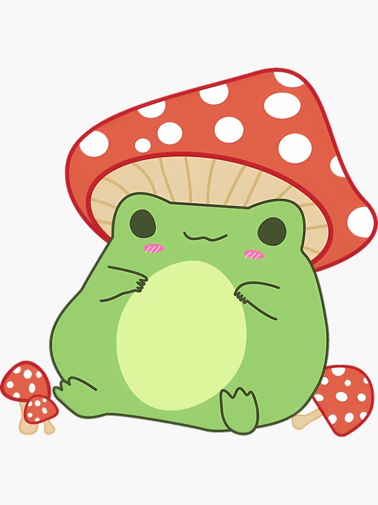 mushroom hat frog