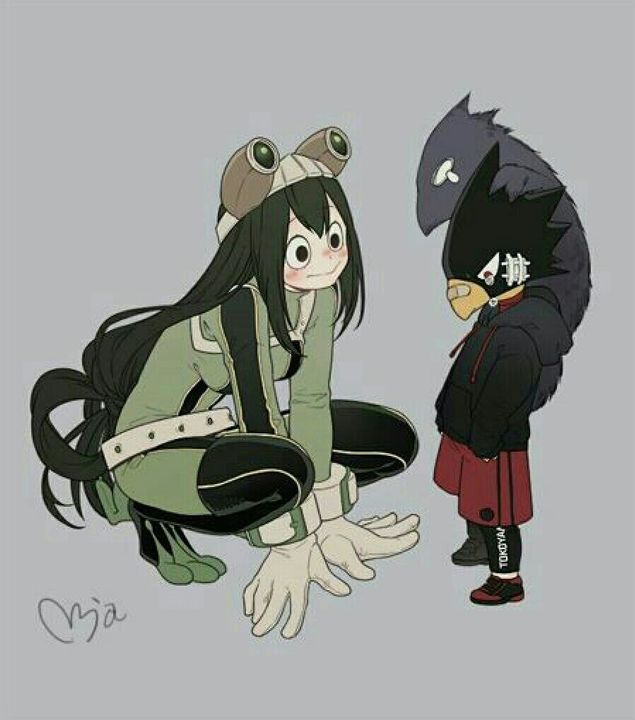 tsuyu x tokoyami