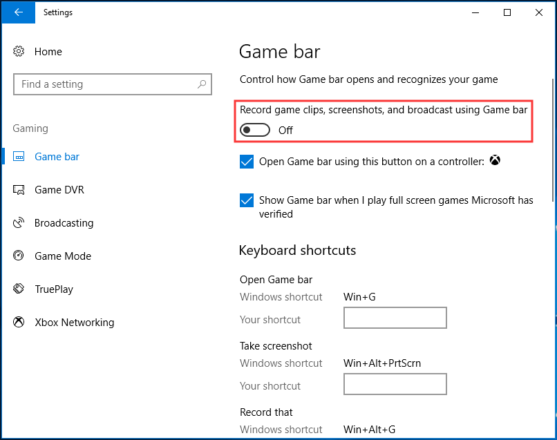 ms-gaming overlay