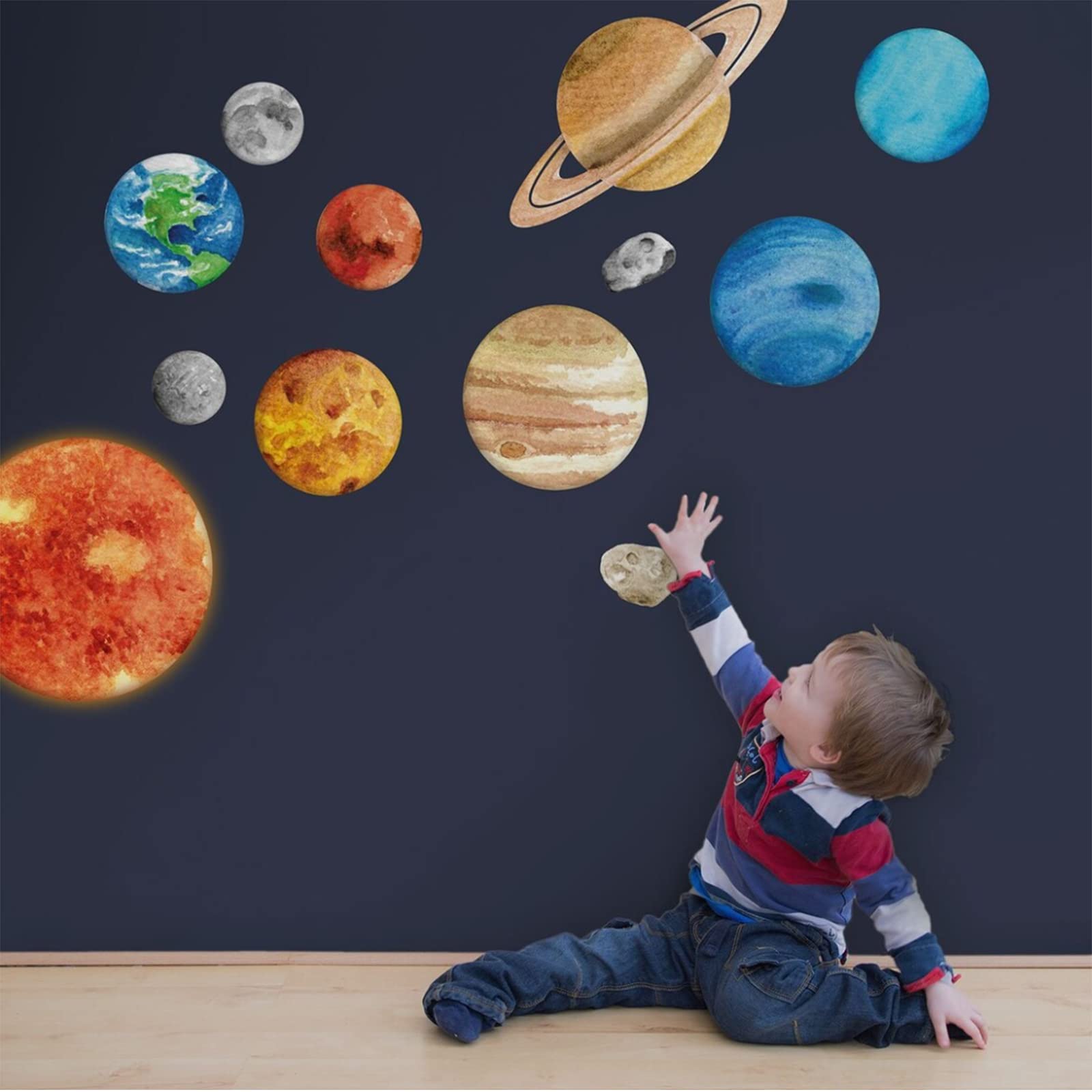 solar system wall stickers