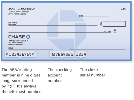 jpmorgan chase bank na routing number