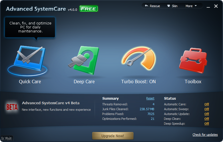 game booster advanced systemcare