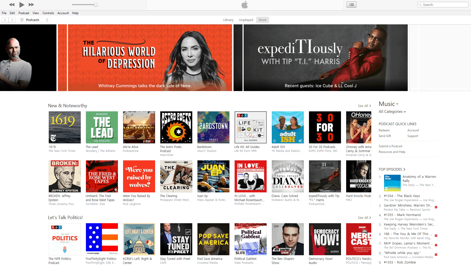 apple podcasts charts