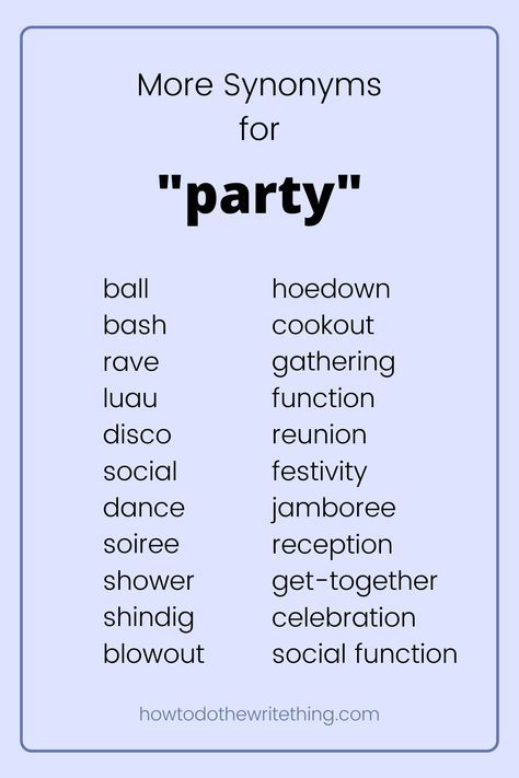 synonym für party