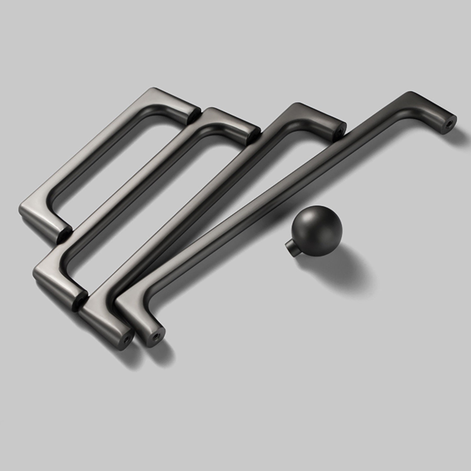 gunmetal grey handles