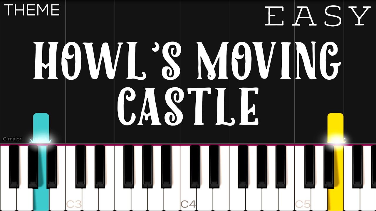 howls moving castle theme piano