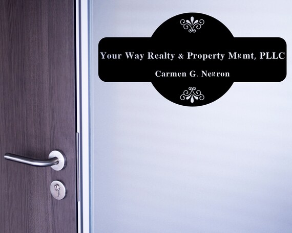 engraved office door signs