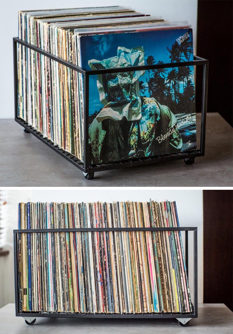 vinyl record storage ideas
