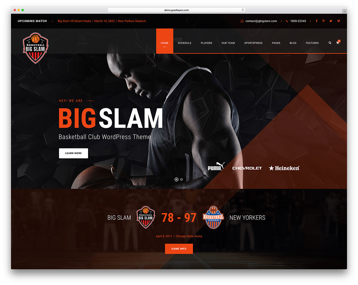 big slam wordpress theme