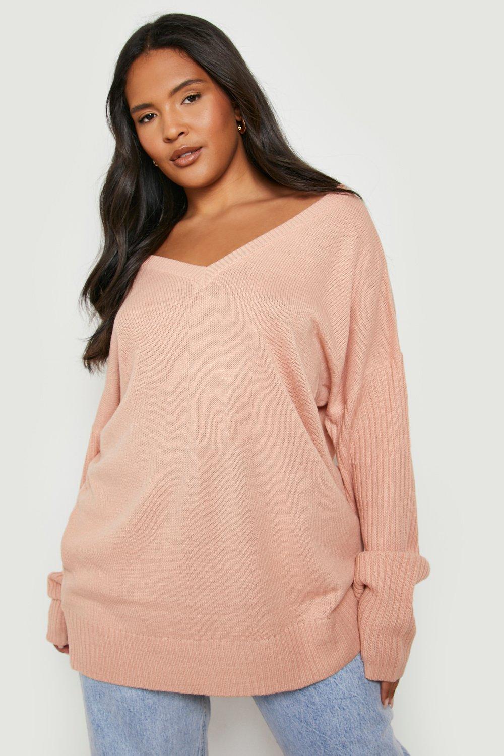 boohoo plus size jumpers