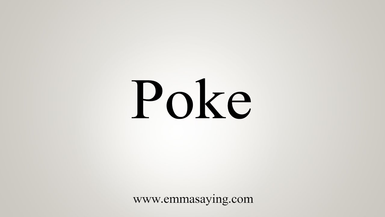 poke pronunciation