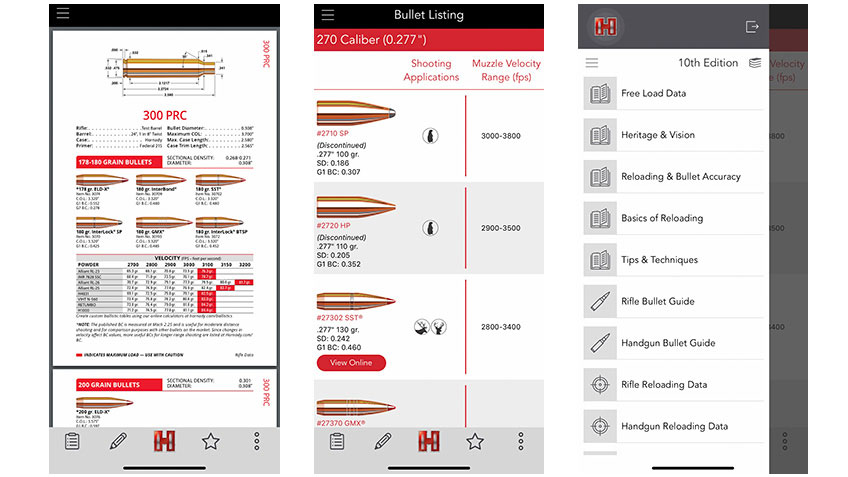 hornady bullets reloading data