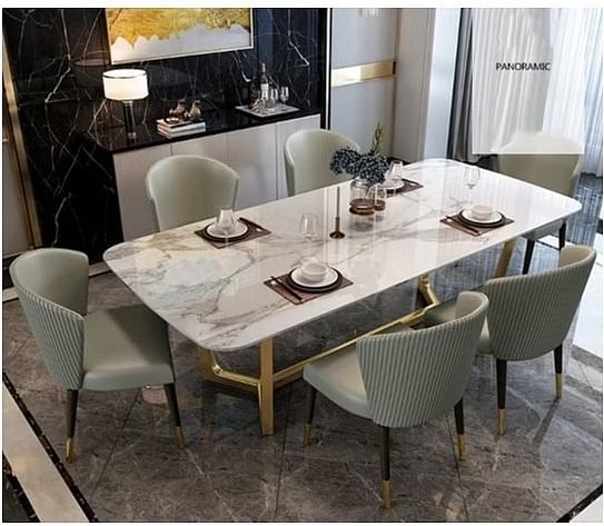 marble dining table 6 seater price