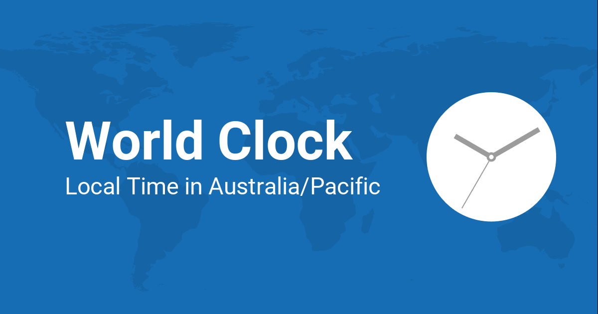 world clock australia