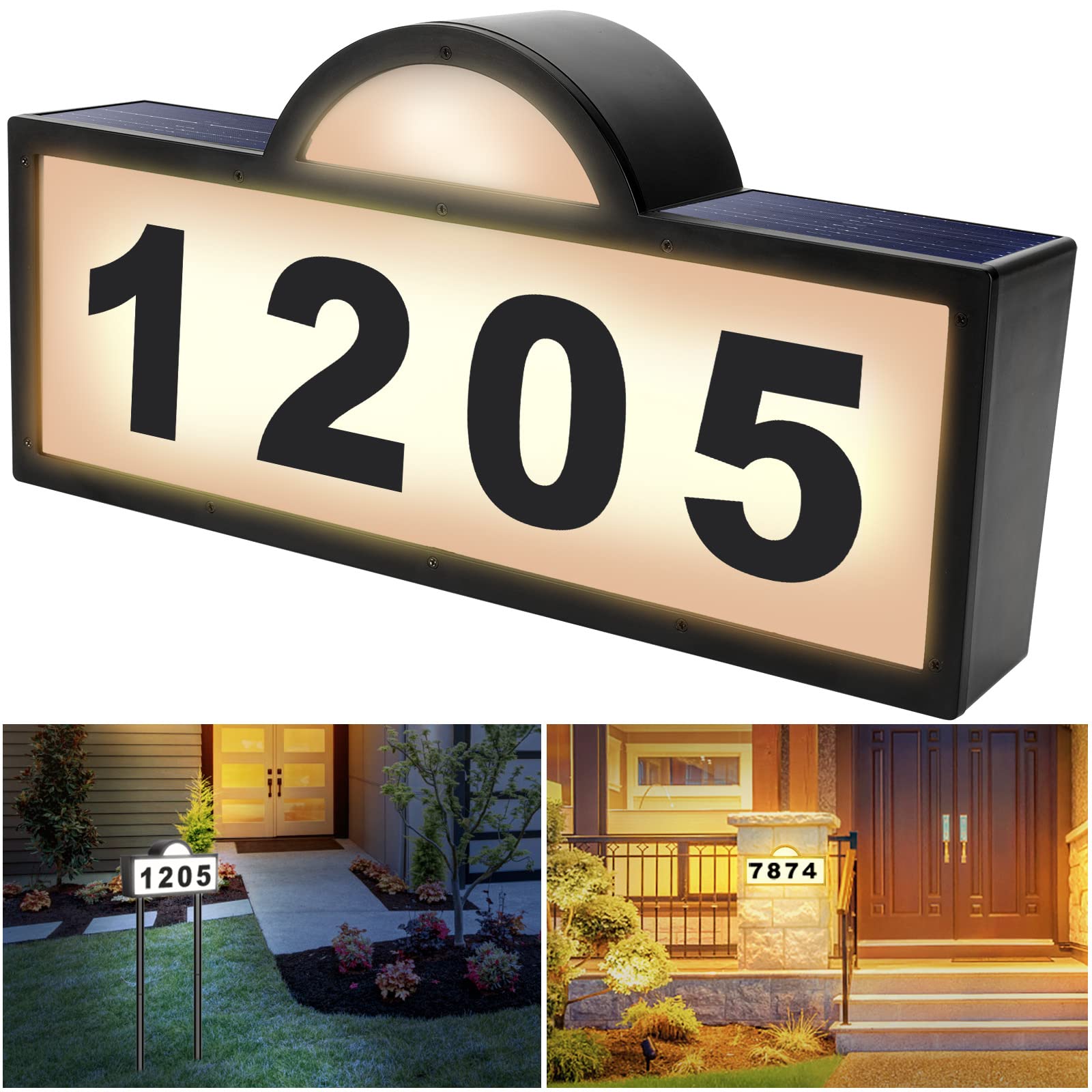 solar house numbers