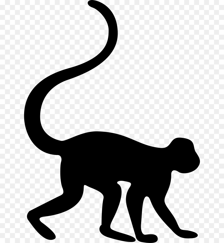 monkey silhouette png