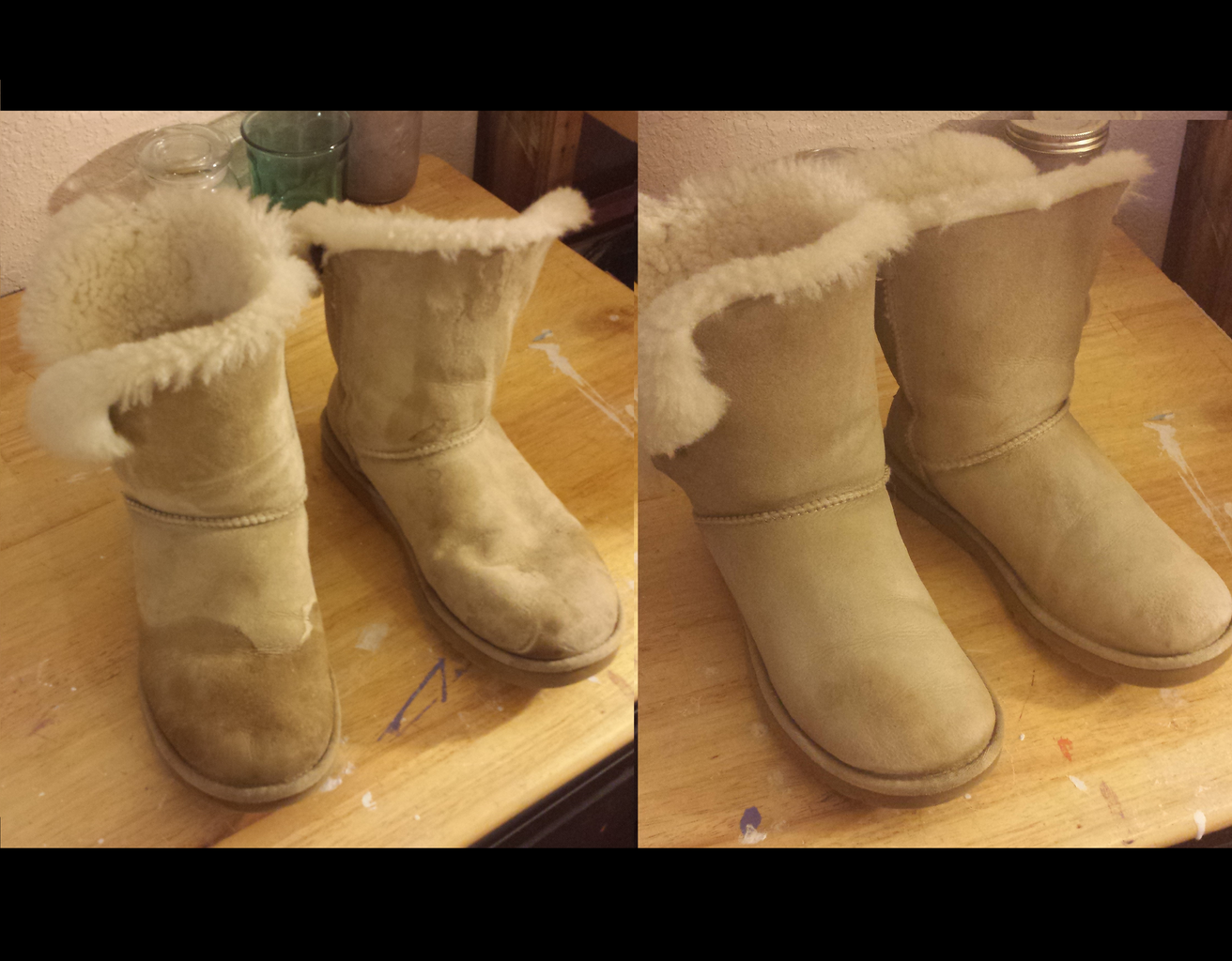 how to get water marks out of uggs