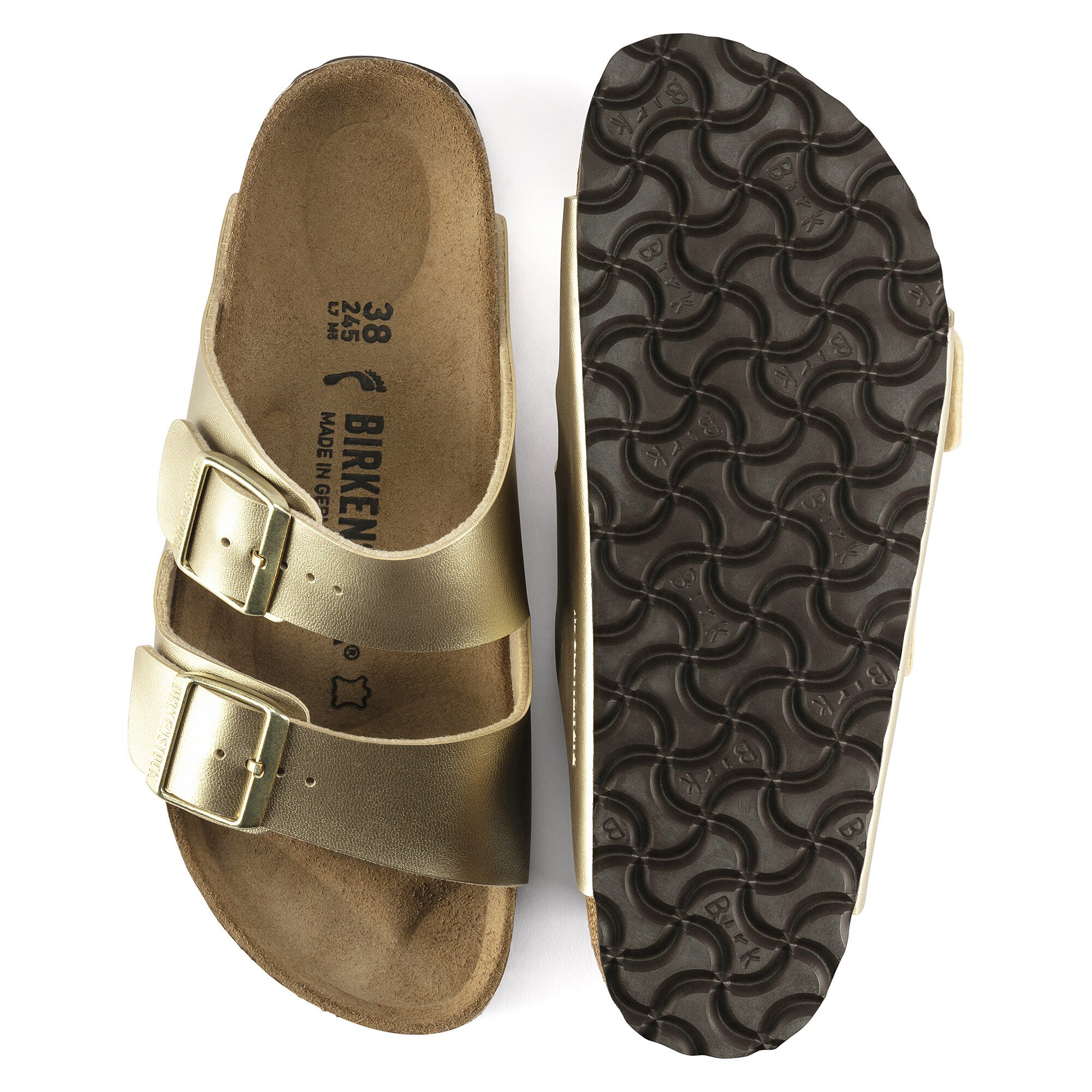 birkenstock gold metallic