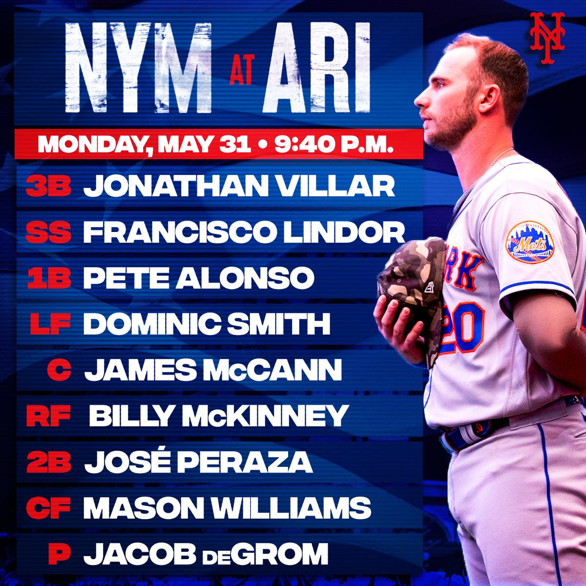 mets starting lineup today twitter