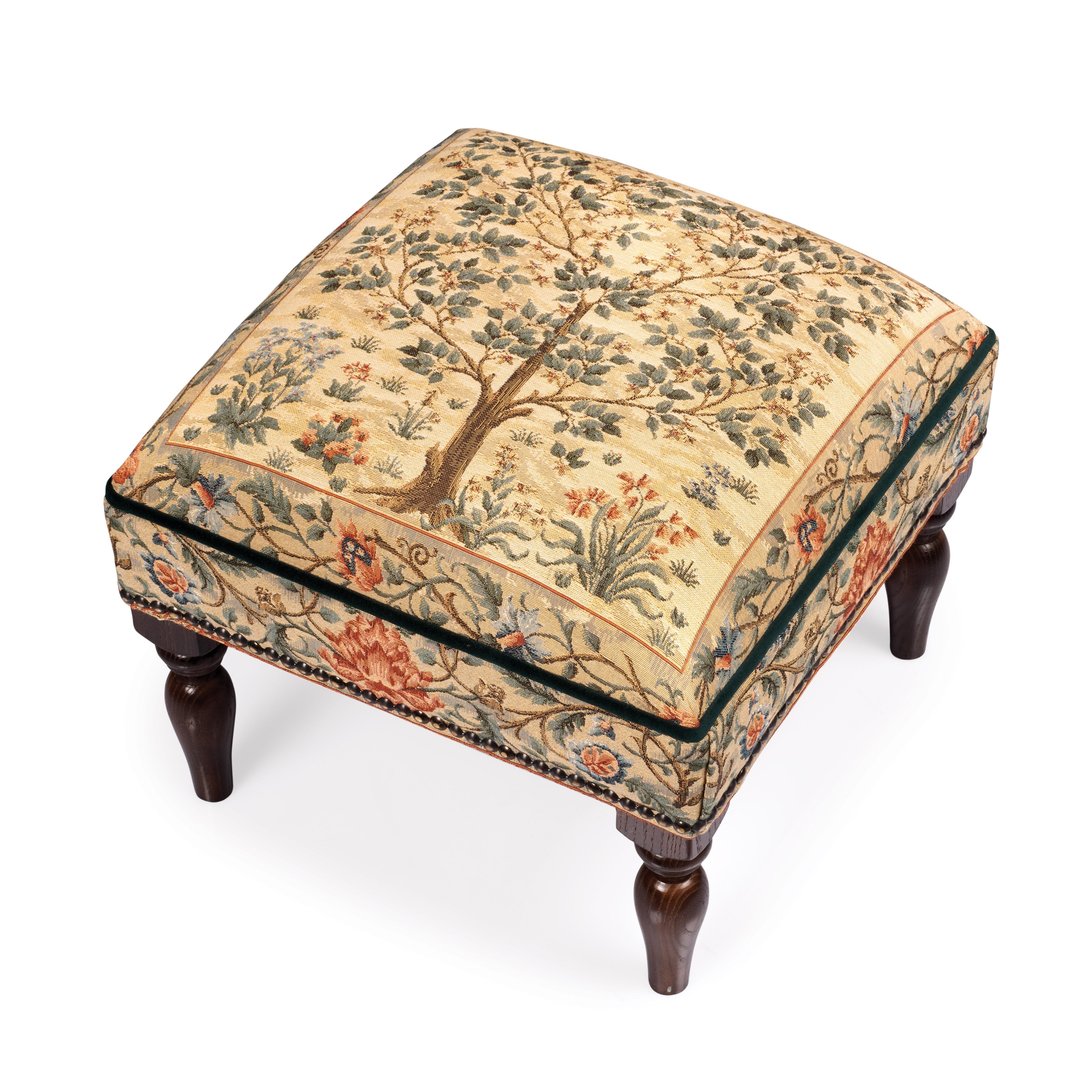 tapestry footstool