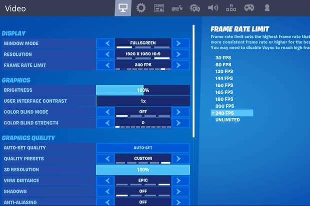 how to get more fps in fortnite