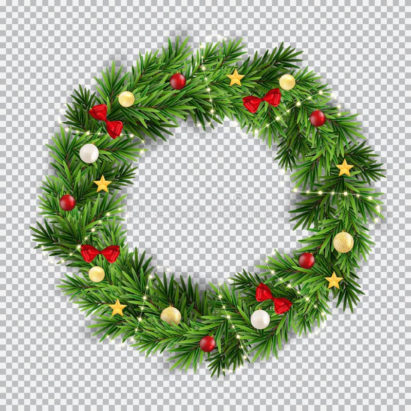 christmas wreath illustration