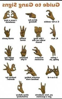 blood hand sign