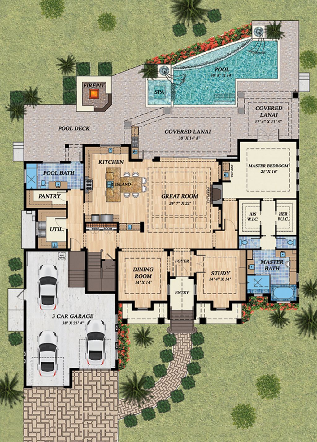 mediterranean style floor plans