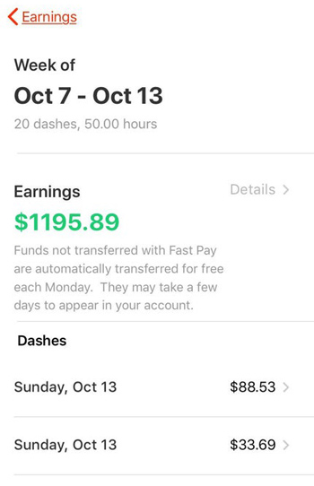 doordash driver hourly pay