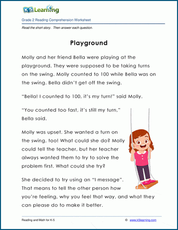 grade 2 reading worksheets pdf