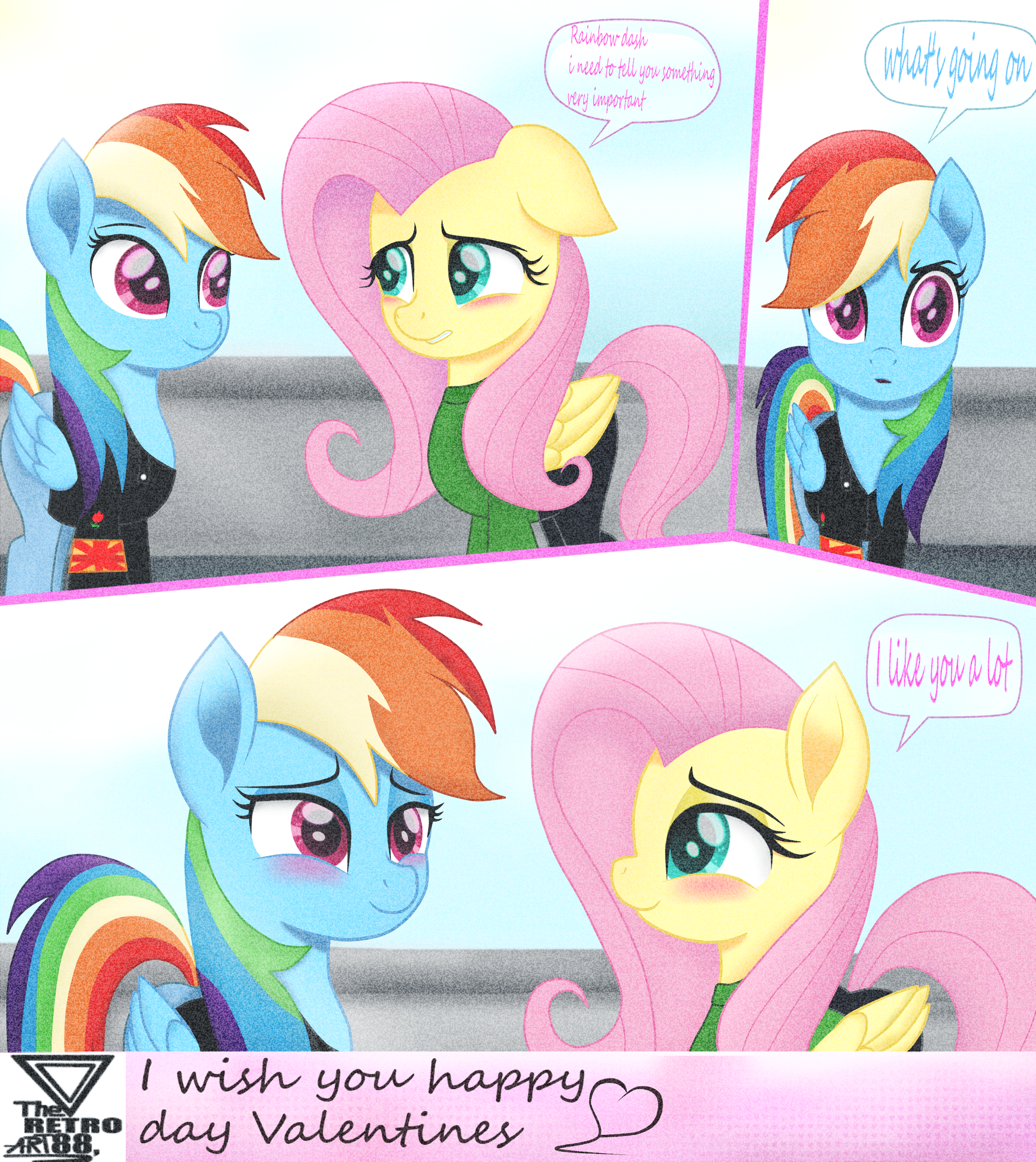 my little pony fluttershy x rainbow dash