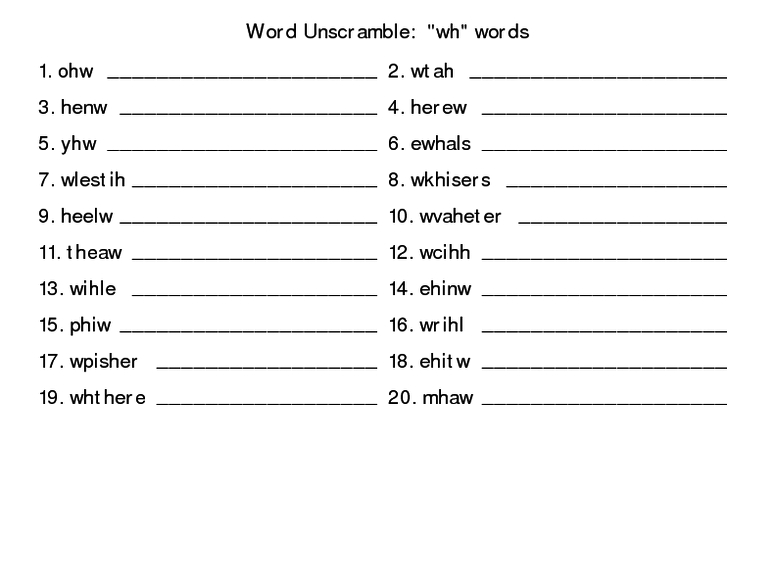 unscramble the word solver