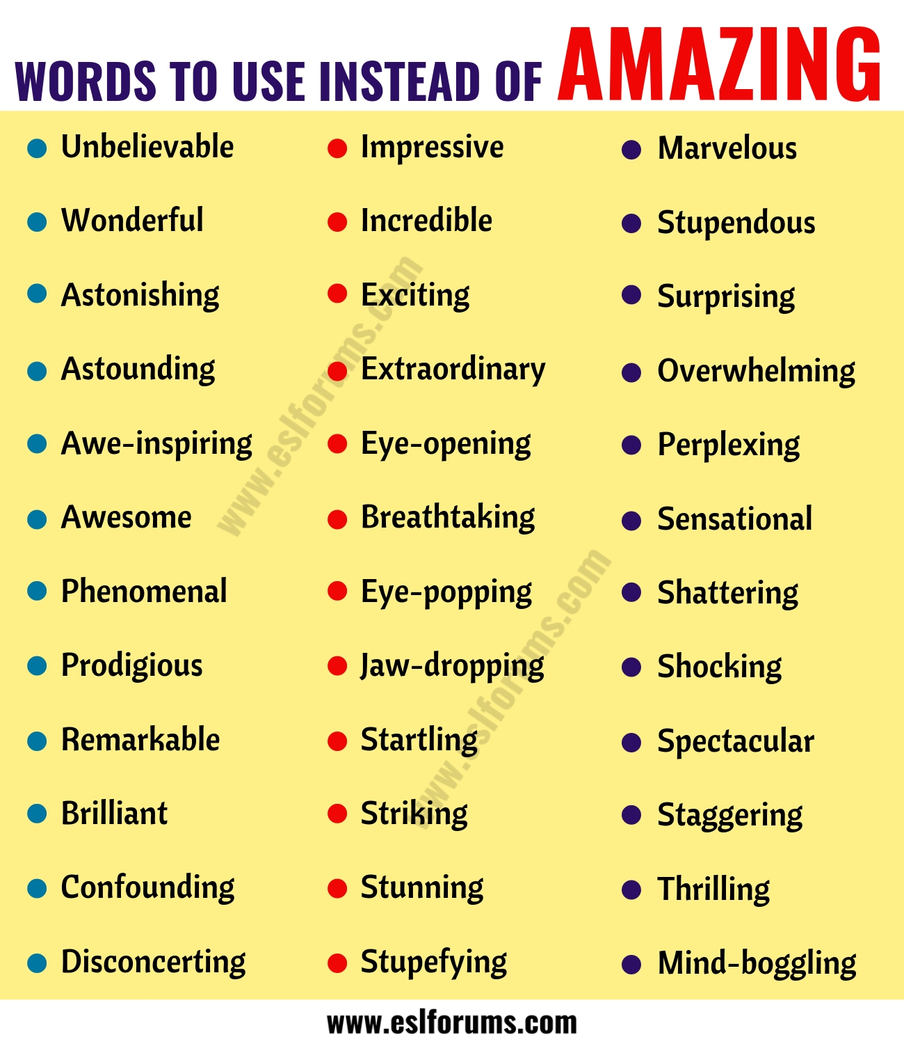 synonyms for amazing person