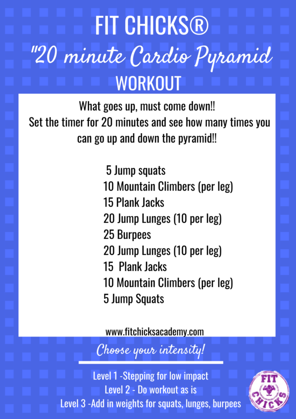 20 minute cardio workout