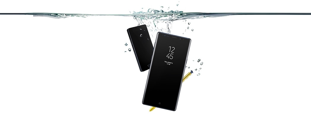 is samsung note 9 waterproof