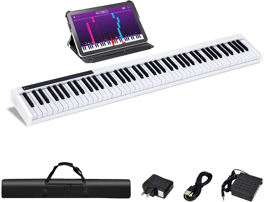 digital piano keyboard weighted keys