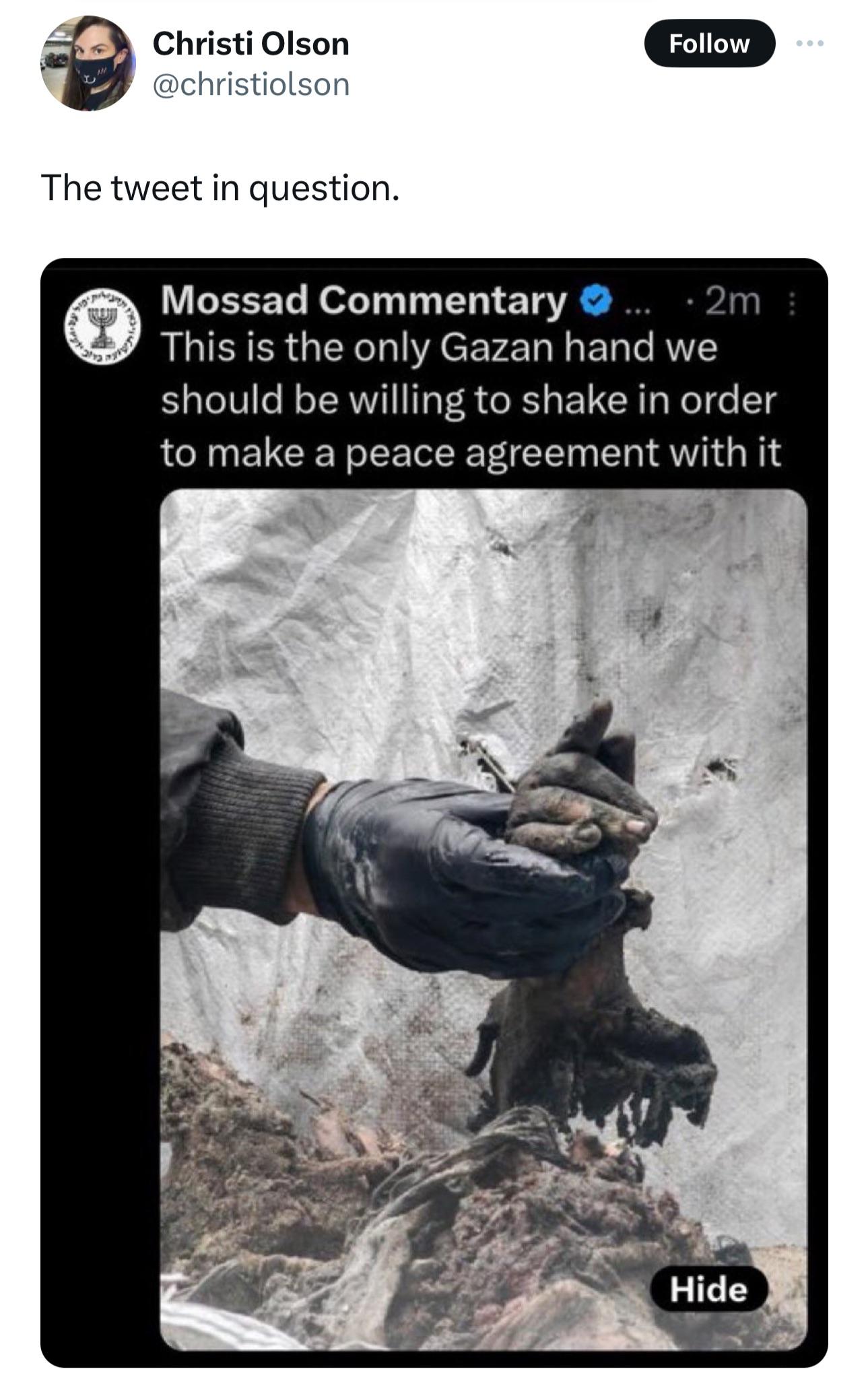 mossad commentary