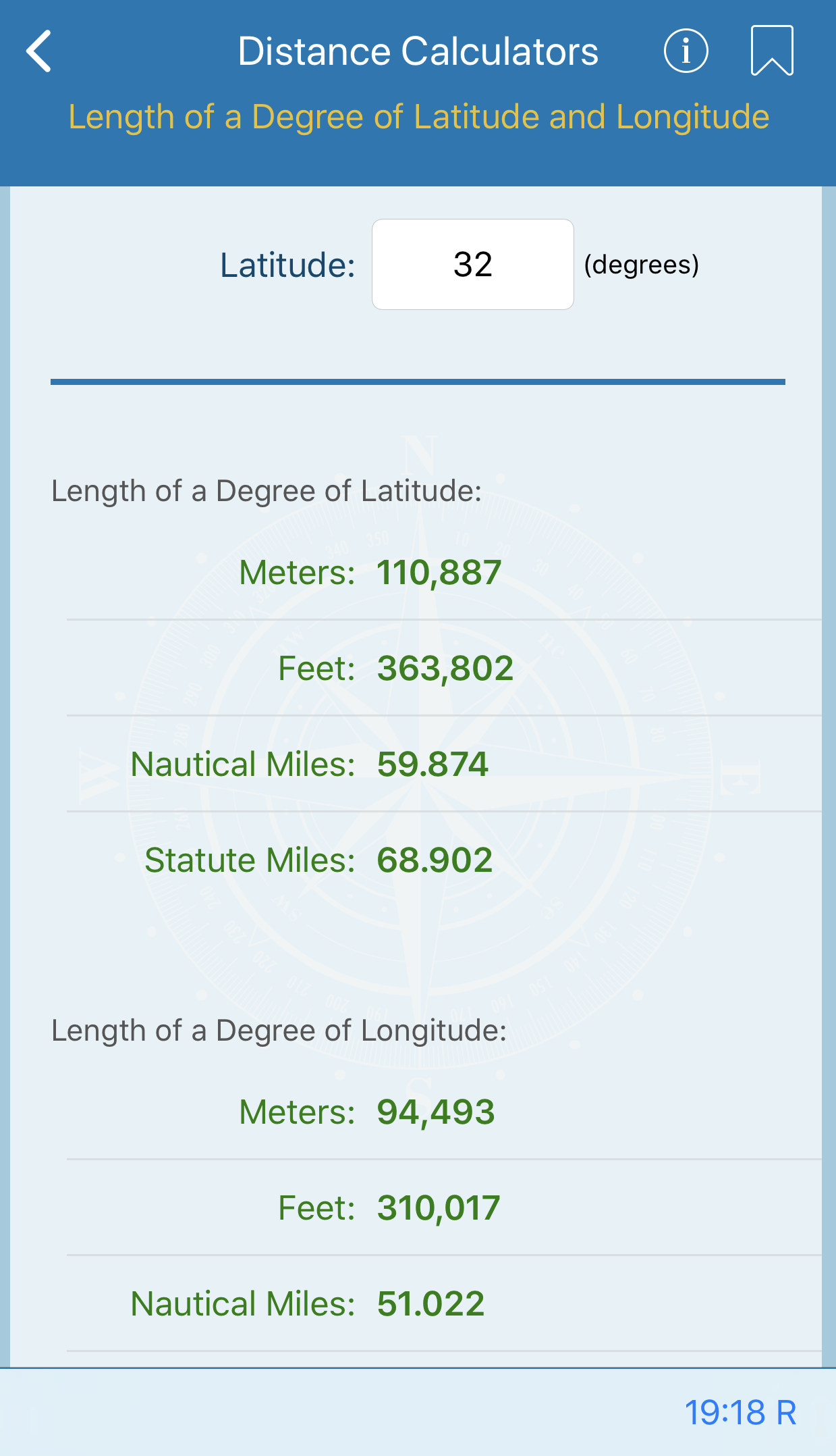 nautical distance between cities