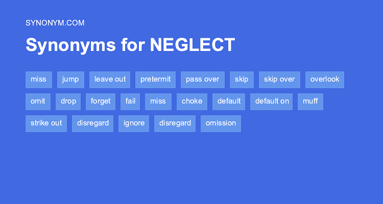 neglected synonym