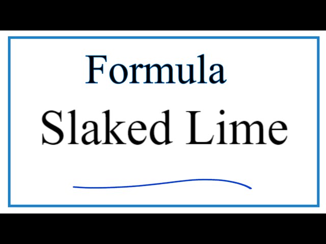 what is the chemical name for slaked lime