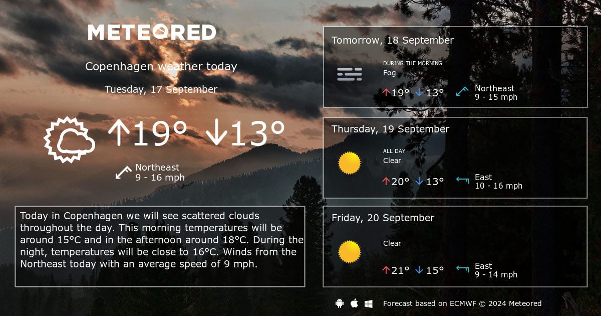 14 day weather copenhagen