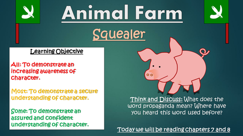 who does squealer in animal farm represent