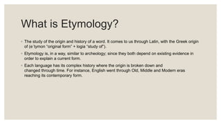 definition of etymology