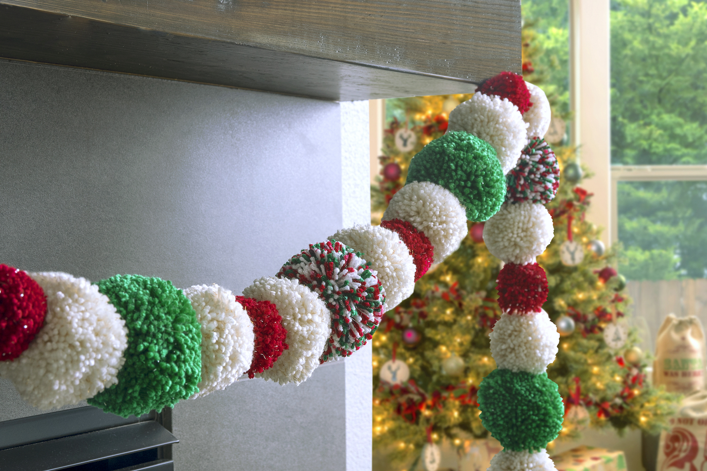 pom pom christmas decorations