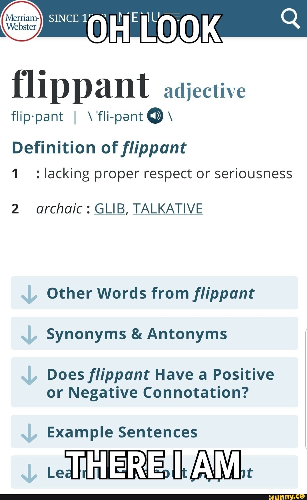 flippant antonym