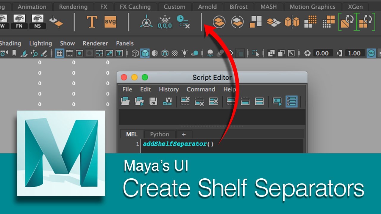 maya shelf separator