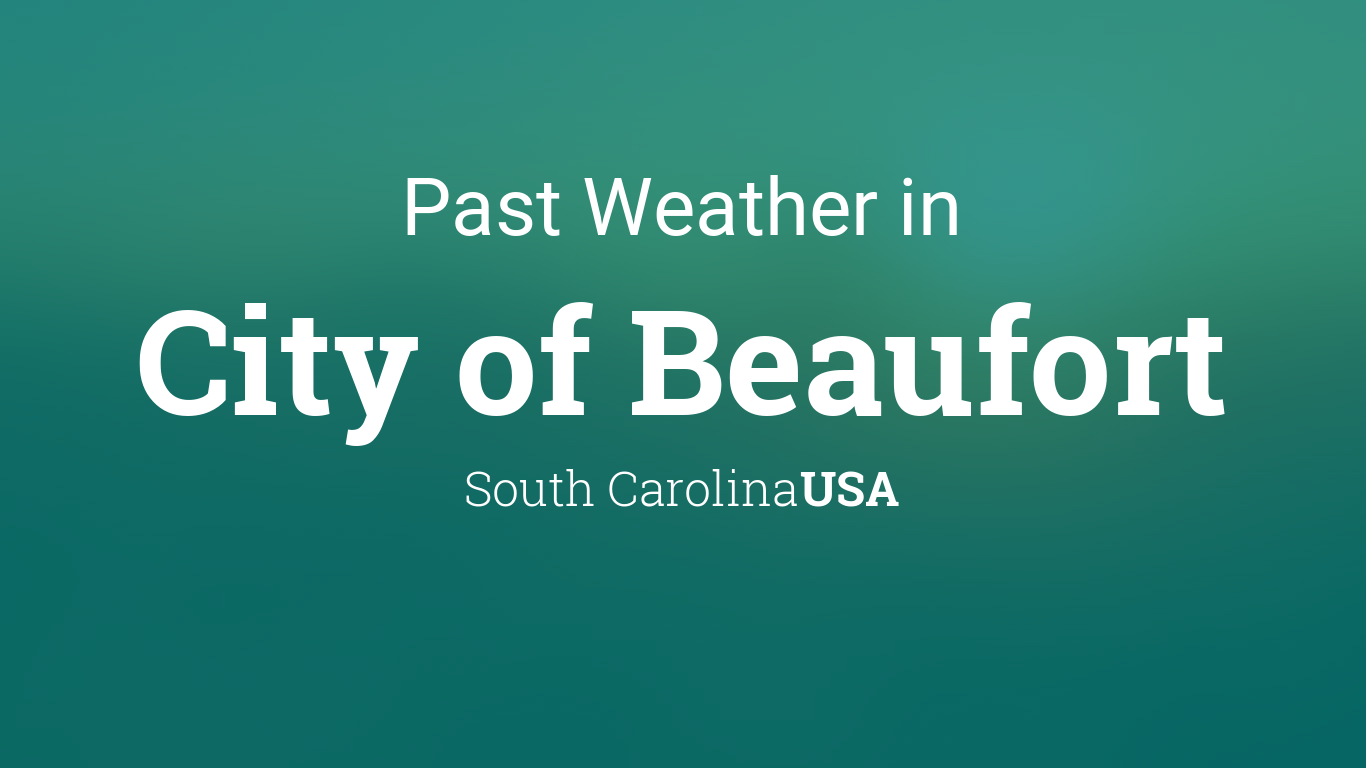 beaufort sc weather